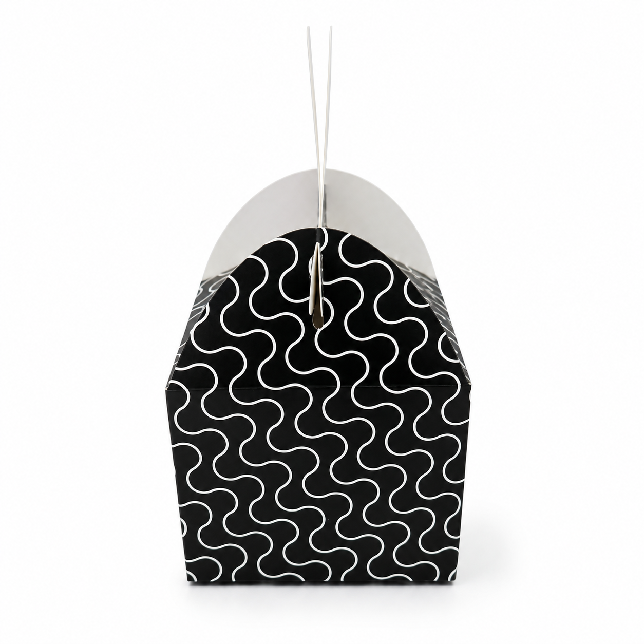 Halloween Candy Box Black And White Ghost 4 Ct
