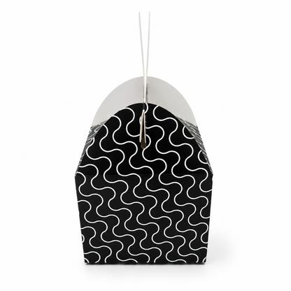 Halloween Candy Box Black And White Ghost 4 Ct