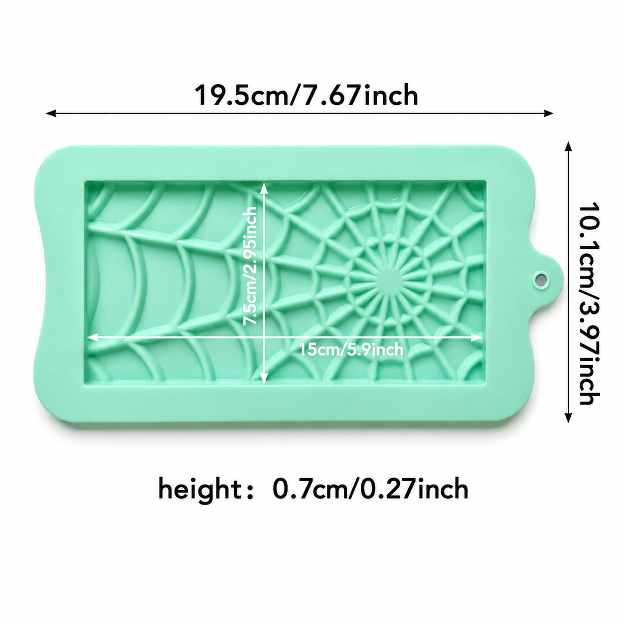 Spiderweb Chocolate Bar Mold - Halloween Candy Mold