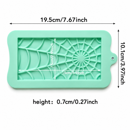 Spiderweb Chocolate Bar Mold - Halloween Candy Mold