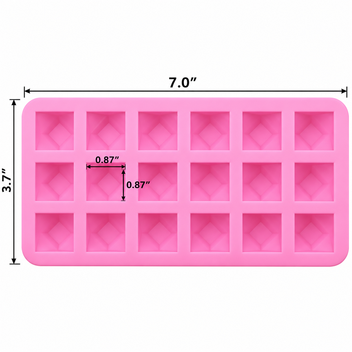 Diamond Jewel  Silicone Chocolate Mold – 15 Cavity
