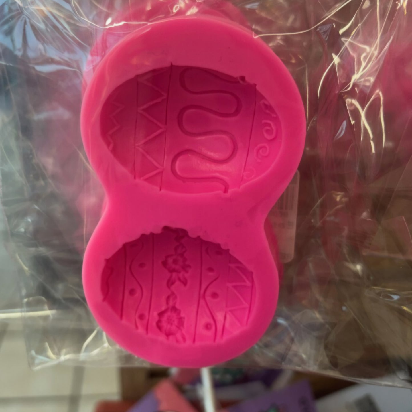 Easter Egg Chocolate Candy Mold Silicone, 2 Egg Designs