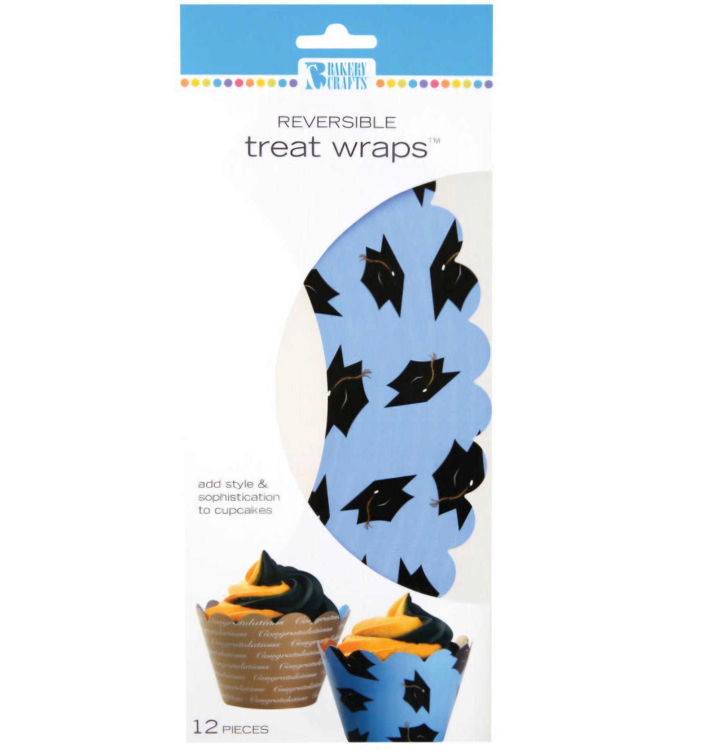 Graduation Reversable Cupcake/Treat Wrappers