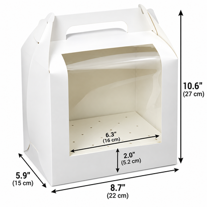 White Window Cake Pop Box - Holds 18