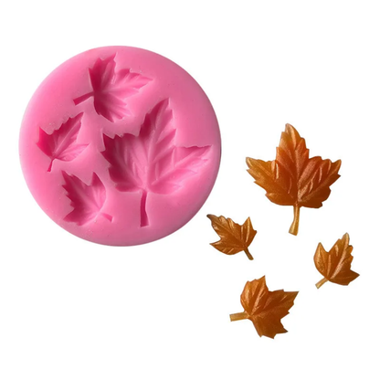 Maple Leaf Fondant & Gum Paste Silicone Mold – 3 Sizes