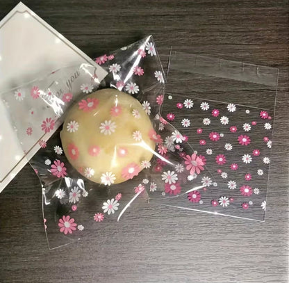 Floral Treat Bags 4x4 Self Sealing 20 Count