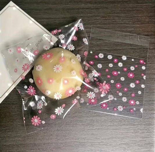 Floral Treat Bags 4x4 Self Sealing 20 Count