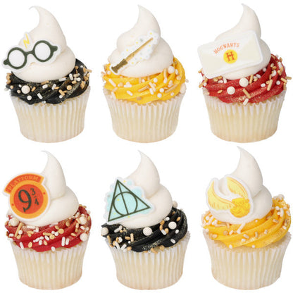 HARRY POTTER™ Edible Decorations – Wizarding World™ Cupcake Toppers, 6 Count