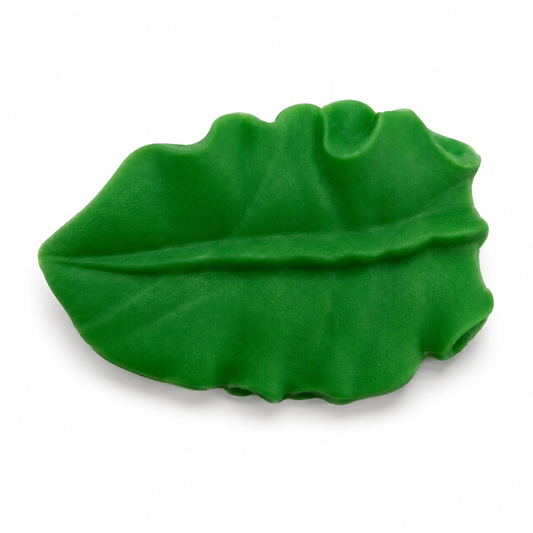 Green Leaf Royal Icing Decorations – 1 1/2 Inch, 6 Count