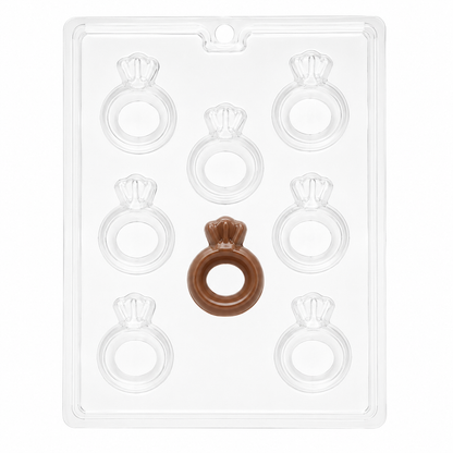 Engagement Ring Chocolate Mold – Diamond Ring Wedding Candy Mold