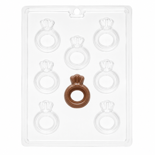 Engagement Ring Chocolate Mold – Diamond Ring Wedding Candy Mold