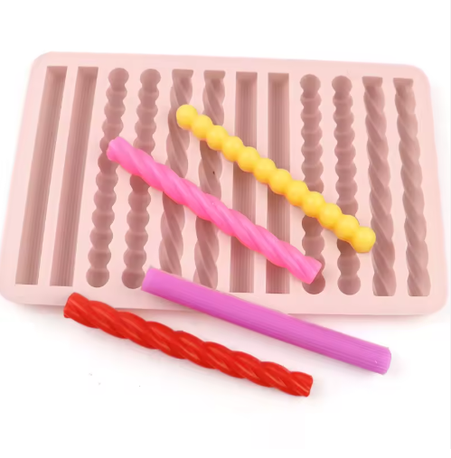 Rope and Licorice Mold 12 Cavity