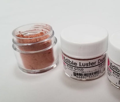 Edible Luster Dust Rose Gold .25 Oz