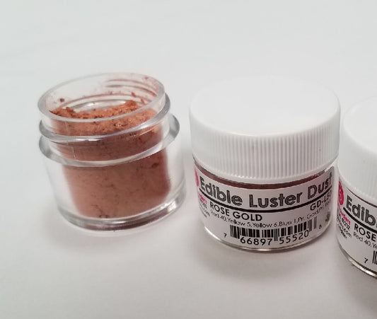 Edible Luster Dust Rose Gold .25 Oz