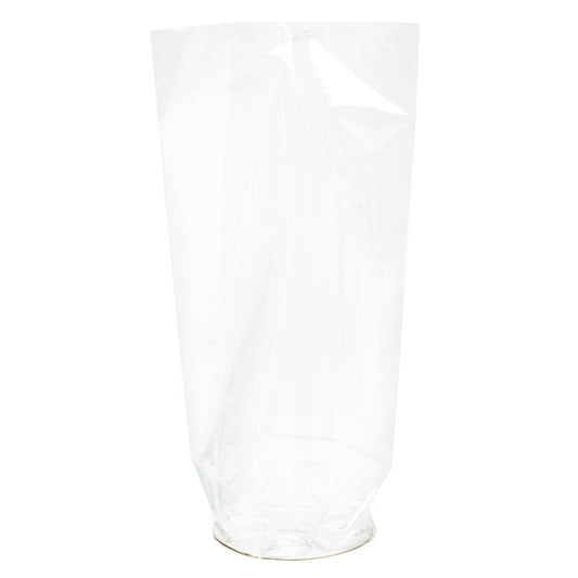 Clear Round Bottom Treat Bags with Paper Base – 3 1/4 × 10 in, 10-Count