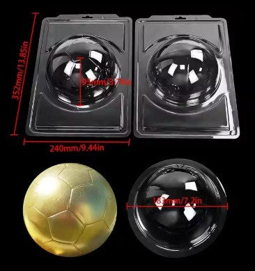 Soccer Ball 3pc Chocolate Mold
