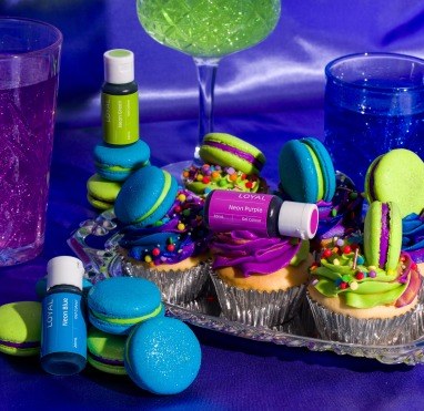 Gel Food Color Cool Neons