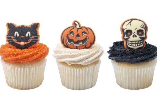 Edible Decorations Vintage Fright Sugars 2in 3-Count