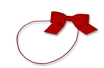 Red 3-1 4 Grosgrain Bow 5pk