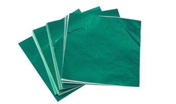 Foils 6in x 6in Dark Green 125pk