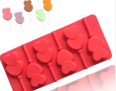 Double Heart Lollipop Mold