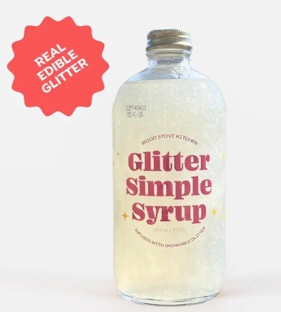 Glitter Simple Syrup 16oz