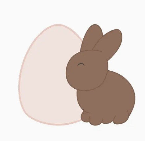 Bunny With Egg Cookie Cutter