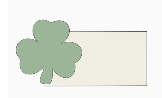 Shamrock  Plaque Cookie Cutter