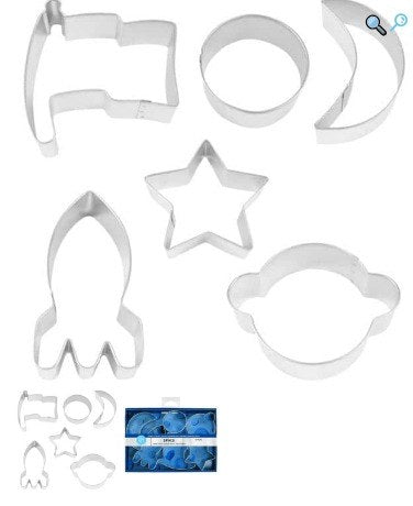Space Cookie Cutter 6pc