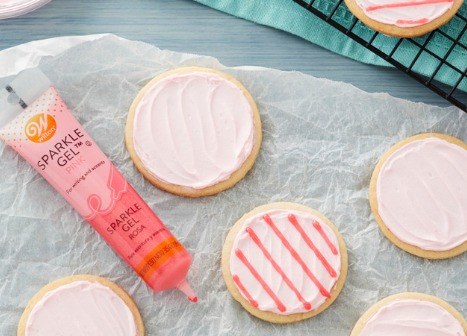 Pink Sparkle Gel Icing