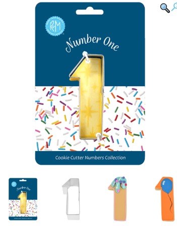 Number 1 Cookie Cutter Carded
