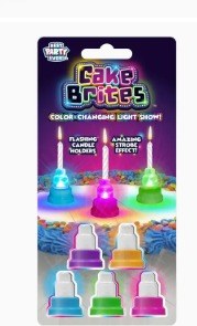 Cake Brites Flashing Candle Holders