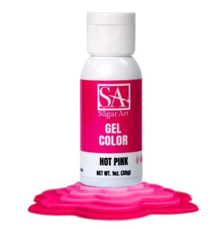 Sugar Art Gel Food Color Hot Pink 1oz
