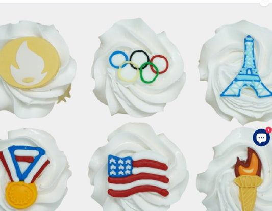 Edible Decorations Olympic Royal Icing 1 1/2in 6-Count