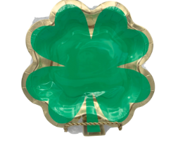 Charming Shamrock Shaped Dessert Plates 8.25in 8ct
