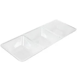 Plastic 3 Section Serving Tray