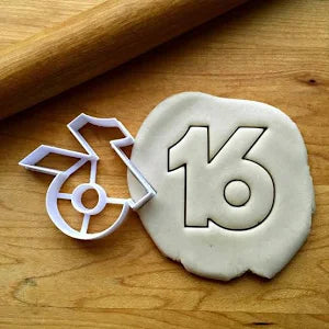 Number 16 Cookie Cutter