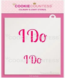 I Do Cookie Stencils
