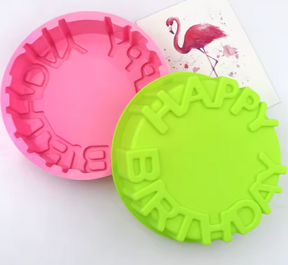 Happy Birthday Round Cake Baking Pan