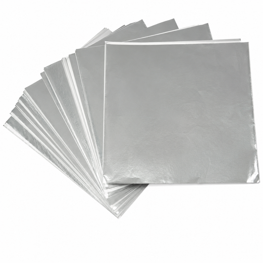 Silver Foil Candy Wrappers 3x3 in – Chocolate Foils, 125 Count