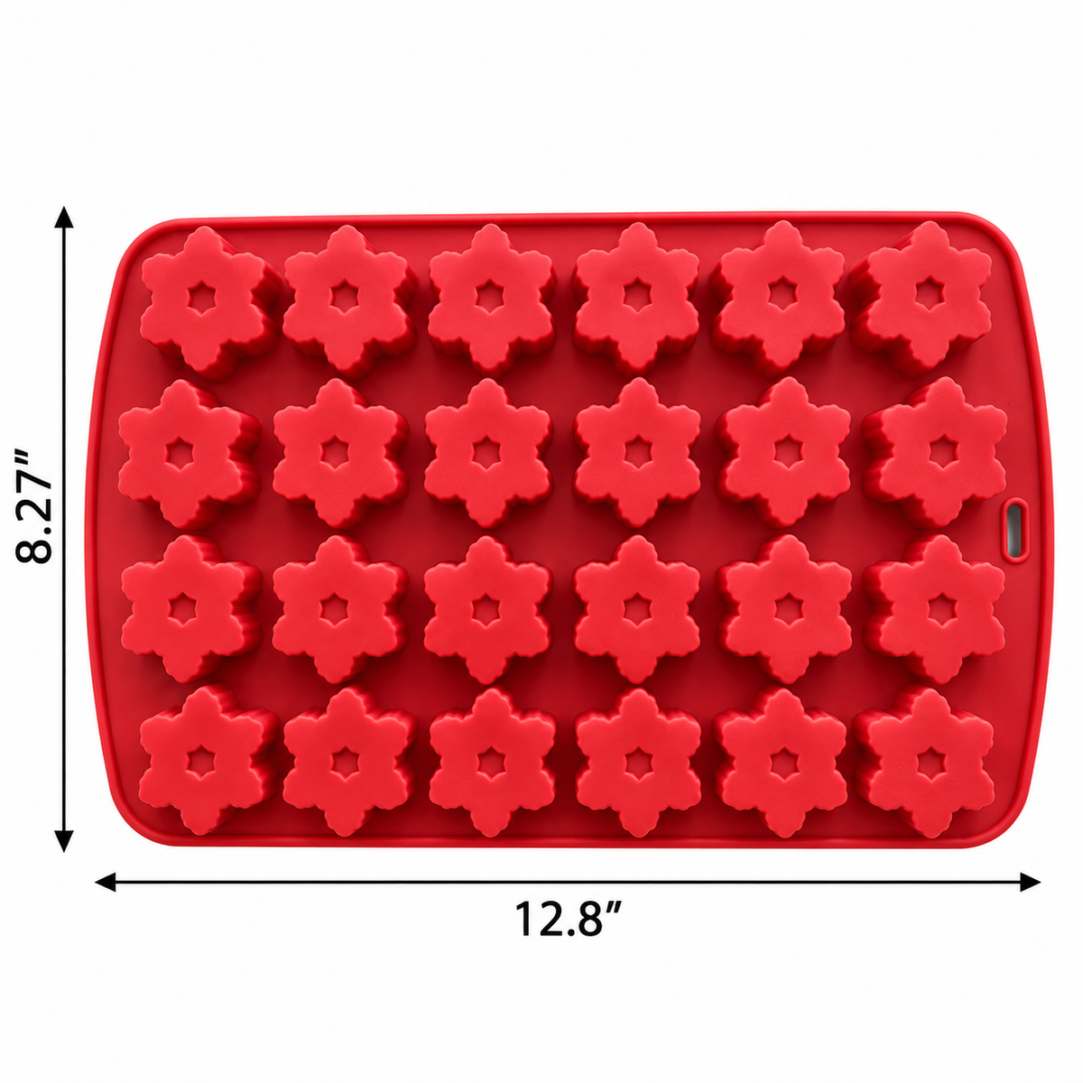 Mini Snowflake Chocolate Silicone Mold – 24 Cavity
