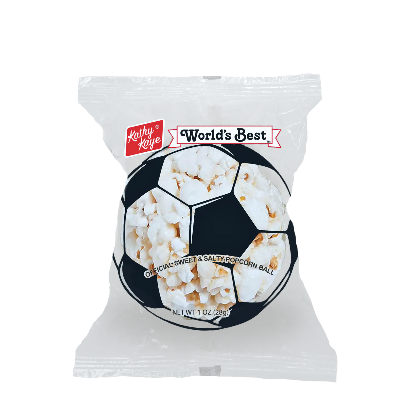Kathy Kaye Soccer Sweet & Salty 1 oz. Popcorn Balls