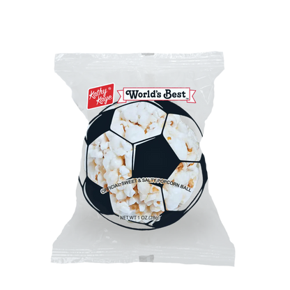 Kathy Kaye Soccer Sweet & Salty 1 oz. Popcorn Balls