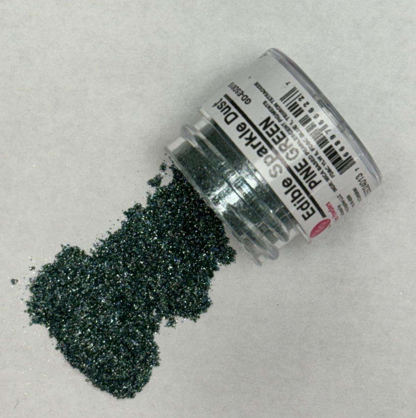 Edible Sparkle Glitter Pine Green .25 Oz