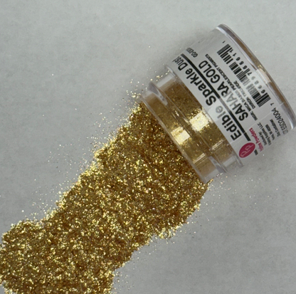 Edible Sparkle Glitter Sahara Gold .25 Oz