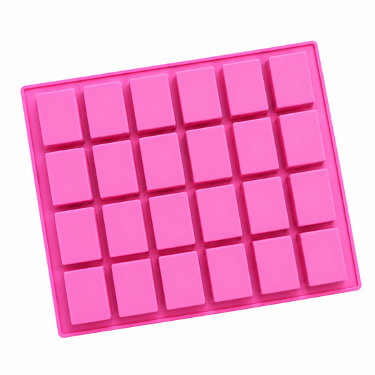 Mini Rectangle Cookie Bar Silicone Mold – 24 Cavity