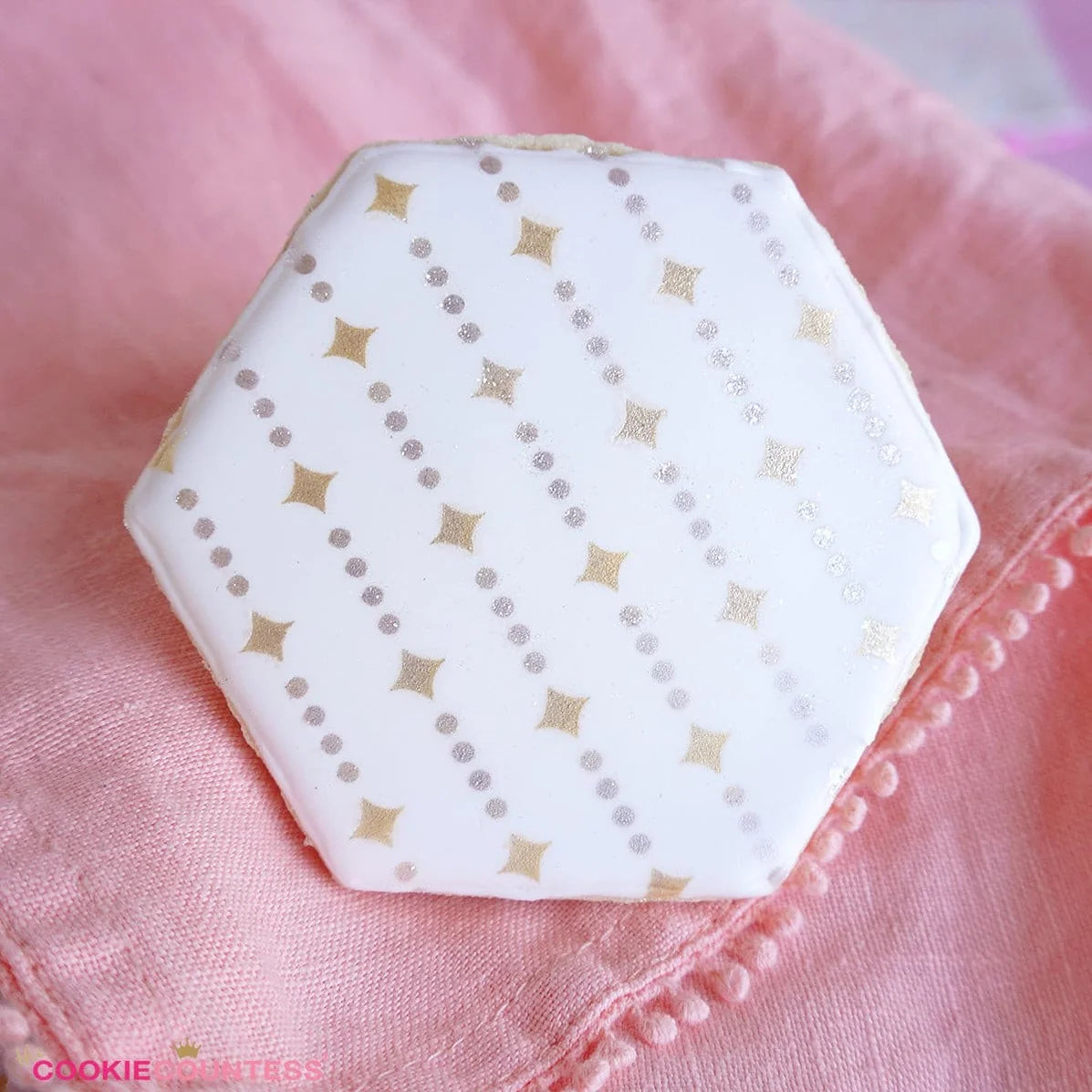 Star Tinsel Christmas Cookie Stencil