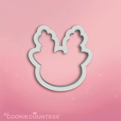 Reindeer Face Cookie Cutter 4in