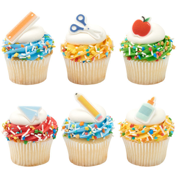 Edible Decorations School Rules Sugars 1.5in 6-Count