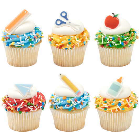 Edible Decorations School Rules Sugars 1.5in 6-Count